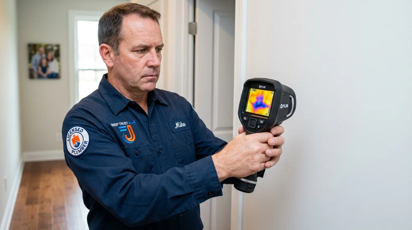 Thermal imaging leak detection by Johns Plumbing LLC in Cochran